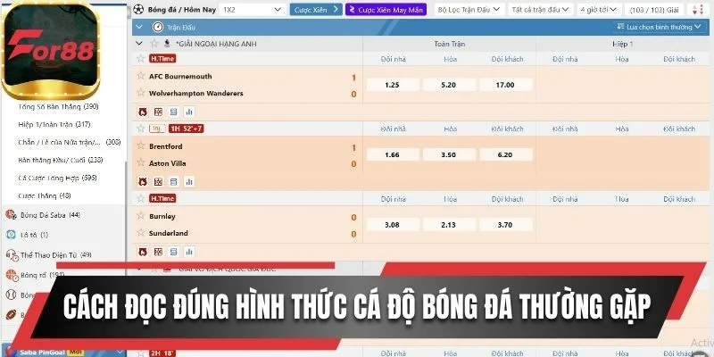 Nguồn kèo Thể Thao For88 chuẩn xác từ các nhà cung cấp thể thao hàng đầu thế giới