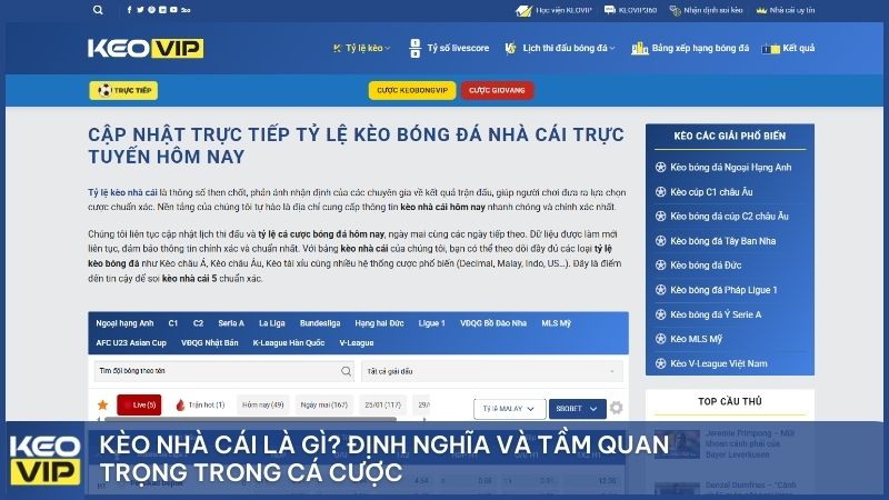 Kèo nhà cái là gì? Định nghĩa và tầm quan trọng trong cá cược